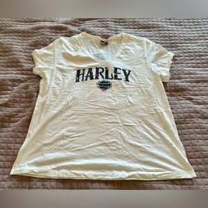 Harley-Davidson White Short Sleeve Tee